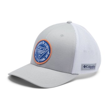 Columbia Ženske Kape - PFG Mesh Seasonal Ball Sive Bijele | HKQO-84072